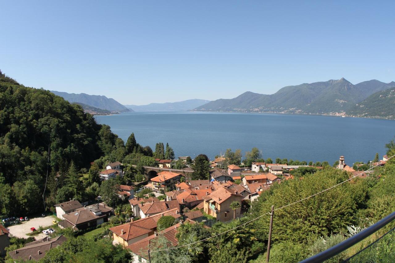 Casa Colmegna mit traumhaften See- und Bergblick Luino Exterior foto